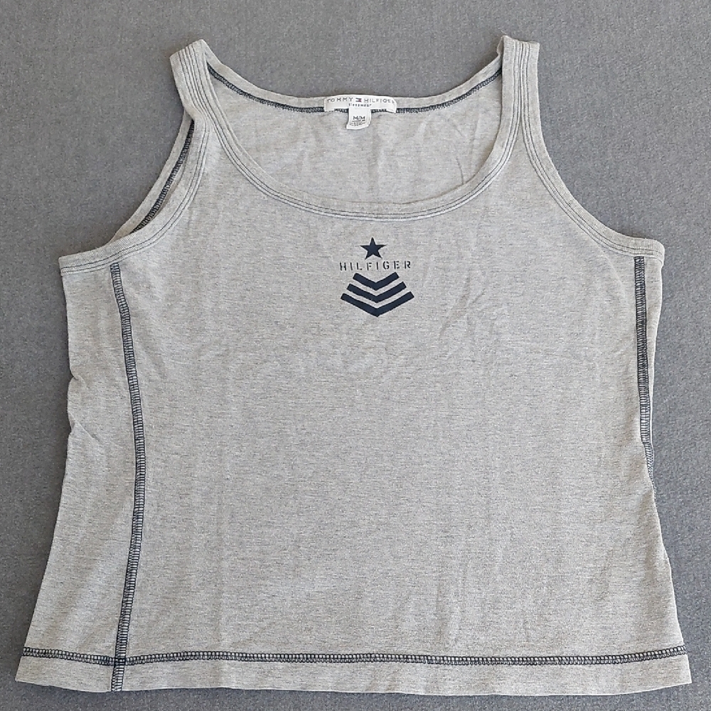 Tommy Hilfiger Sleepwear Gray Graphic Lounge Tank Top Size M